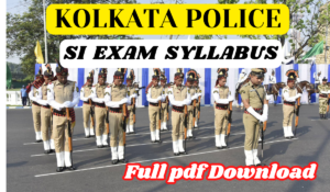 KP SI Syllabus 2024 pdf Download